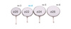 Mouth mirrors plain rhodium front surface size 4 (22mm) - 12 pcs box  