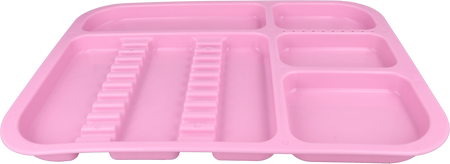 Tacka stomatologiczna 34x24,5x2 cm (plastikowa, autoklawowalna) - różowa