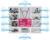 Saddle Contoured Metal Matrices. Universal Kit for Premolars 0,050 mm (36 pcs/box) - TOR VM