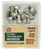 Sectional contoured metal matrices (50 pcs box) medium with ledge 0.035mm hard - TOR VM