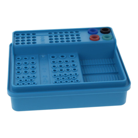 Autoclavable endobox for 96 canal instruments and burs FG/RA/HP