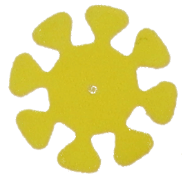 Endo safety disc - endo stop - autoclavable, yellow, 200 pcs/box