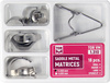 Saddle contoured metal matrices with springclip (18 pcs box) - TOR VM