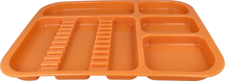 Plastic dental tray 34x24,5x2 cm (autoclavable) - orange