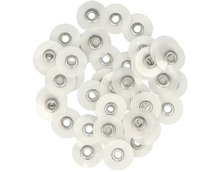 Polishing discs for S-Flex mandrel (40 pcs box) 10 mm white superfine - TOR VM