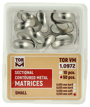 Formówki sekcyjne profilowane (op. 50 szt.) małe - 0.035mm soft (1.0972) - TOR VM