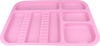 Plastic dental tray 34x24,5x2 cm (autoclavable) - pink